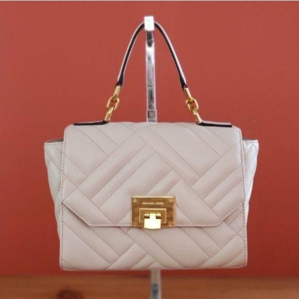 Nwt Michael Kors Vivianne Medium Leather Crossbody/Satchel Handbag